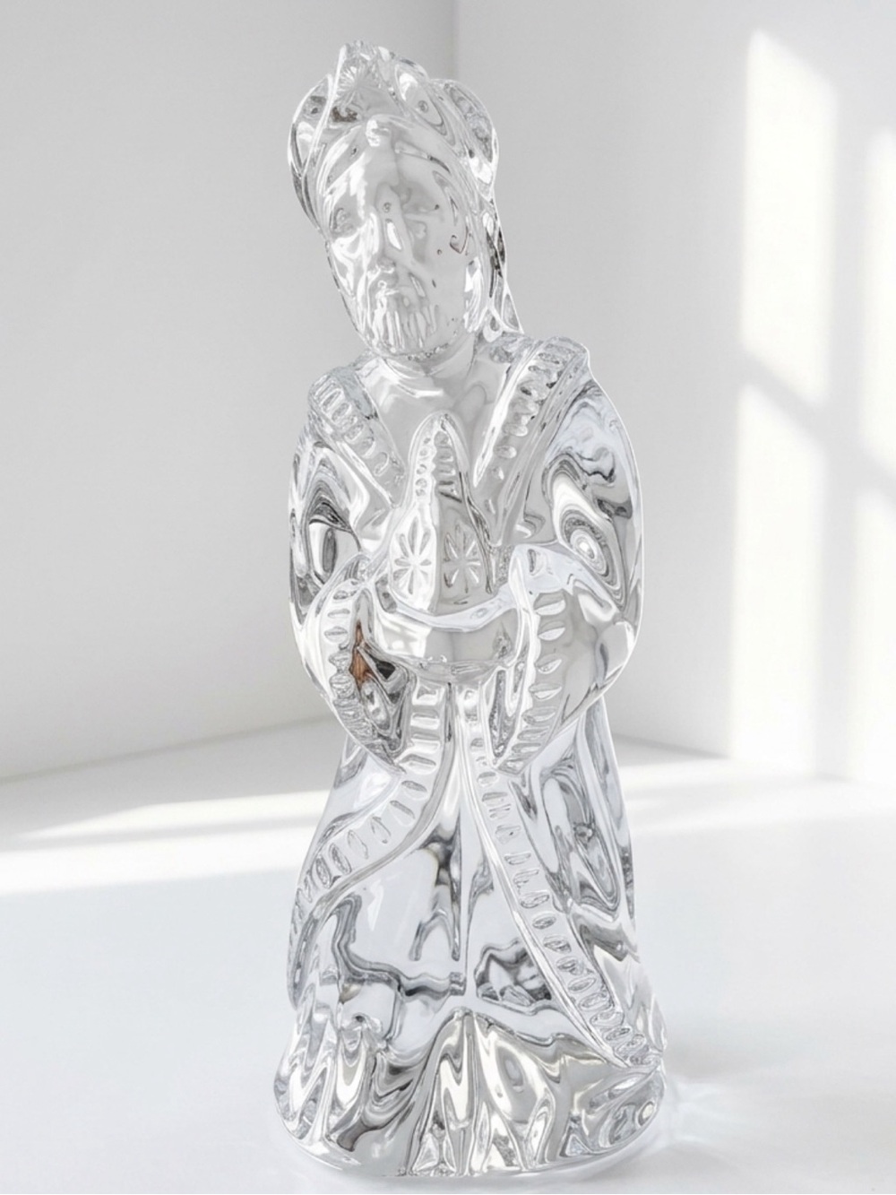Waterford Crystal Nativity Balthasar Wise Man 1994 Figurine 34.26.4400 Signed